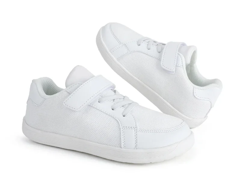 Barefoot– Atmungsaktiv&leicht– Barefoot Mesh Sneakers Weiß / 31 (6-7 Jahre) | Pädagogisches Holzspielzeug von Mein Kleines Baby