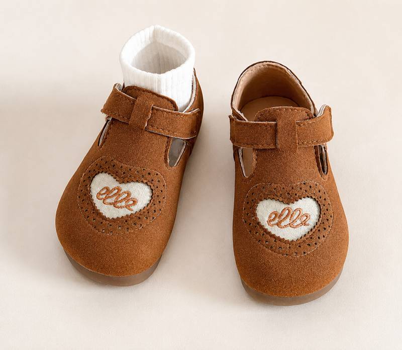 Barefoot – Leder & Barfuß – Kinderschuhe mit weicher Sohle Dunkelbraun / 18 (12–184 Monate) | Pädagogisches Holzspielzeug von Mein Kleines Baby