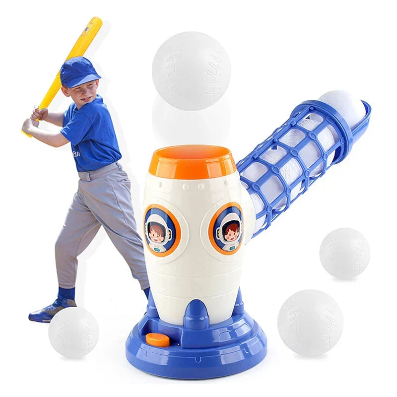 Baseball Launcher™ – Kraftvolles Schlagen – Baseball-Maschine | Pädagogisches Holzspielzeug von Mein Kleines Baby