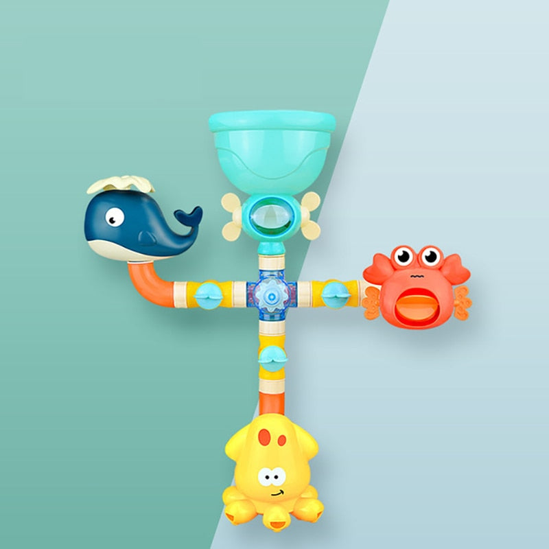 Bath Buddies™ - Badesjov med sprøjtende venner - Badelegetøjsfontæne | Pädagogisches Holzspielzeug von Mein Kleines Baby