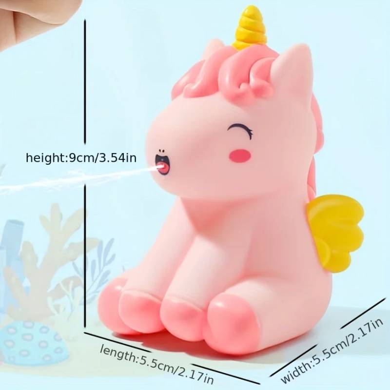 Bath Buddies™ – Verrückte Tierdusche – Badespielzeug Wasserpistole Einhorn | Pädagogisches Holzspielzeug von Mein Kleines Baby