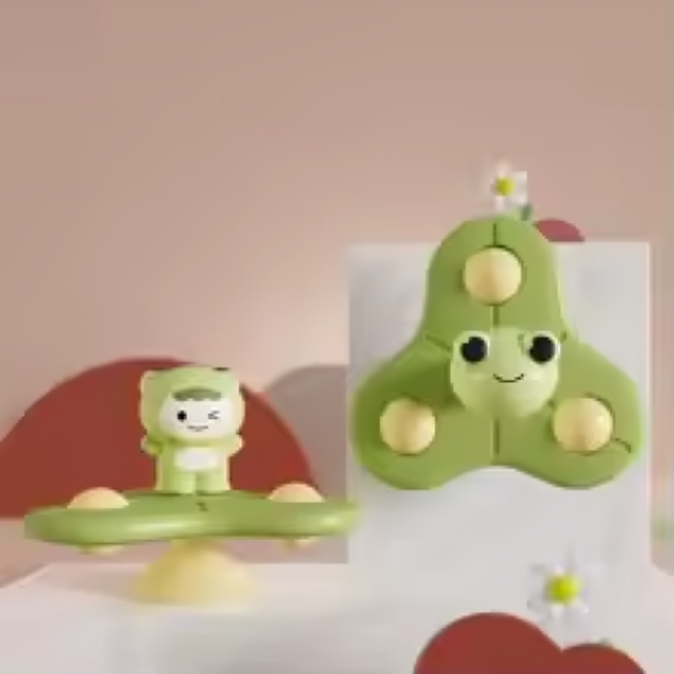 Bath Spinner Toys™ - Læring og sjov - Fidget babybadelegetøj Frø | Pädagogisches Holzspielzeug von Mein Kleines Baby