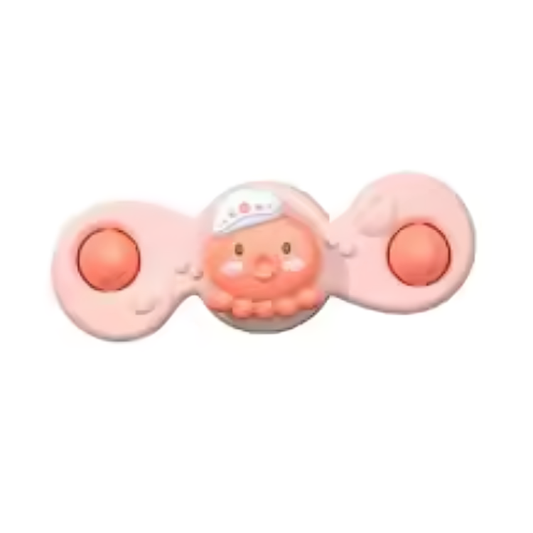 Bath Spinner Toys™ - Lernen&Spaß - Zappel-Baby-Badespielzeug Rosa Spinner | Pädagogisches Holzspielzeug von Mein Kleines Baby