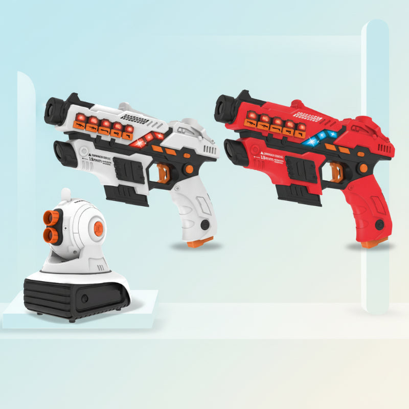 BattleBeam – Action & sjov – Laser Tag Red Strike Commander (Rød/Sort) | Pädagogisches Holzspielzeug von Mein Kleines Baby