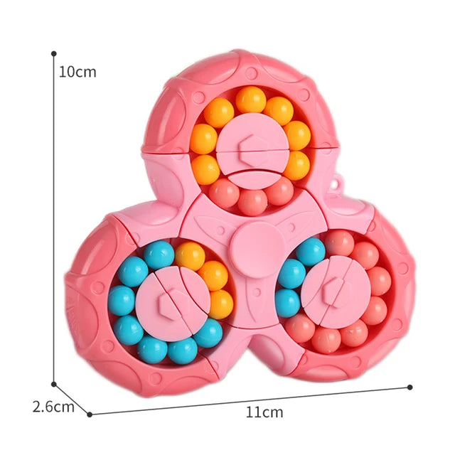 Bead Maze Cube™ - Stresslösender Spaß - Fidget Toys Rosa | Pädagogisches Holzspielzeug von Mein Kleines Baby