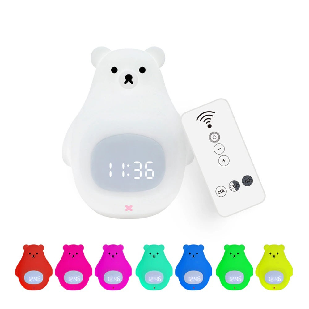Bear Alarm™ - Schlaftrainer für Kinder - Nachtlichtwecker | Pädagogisches Holzspielzeug von Mein Kleines Baby