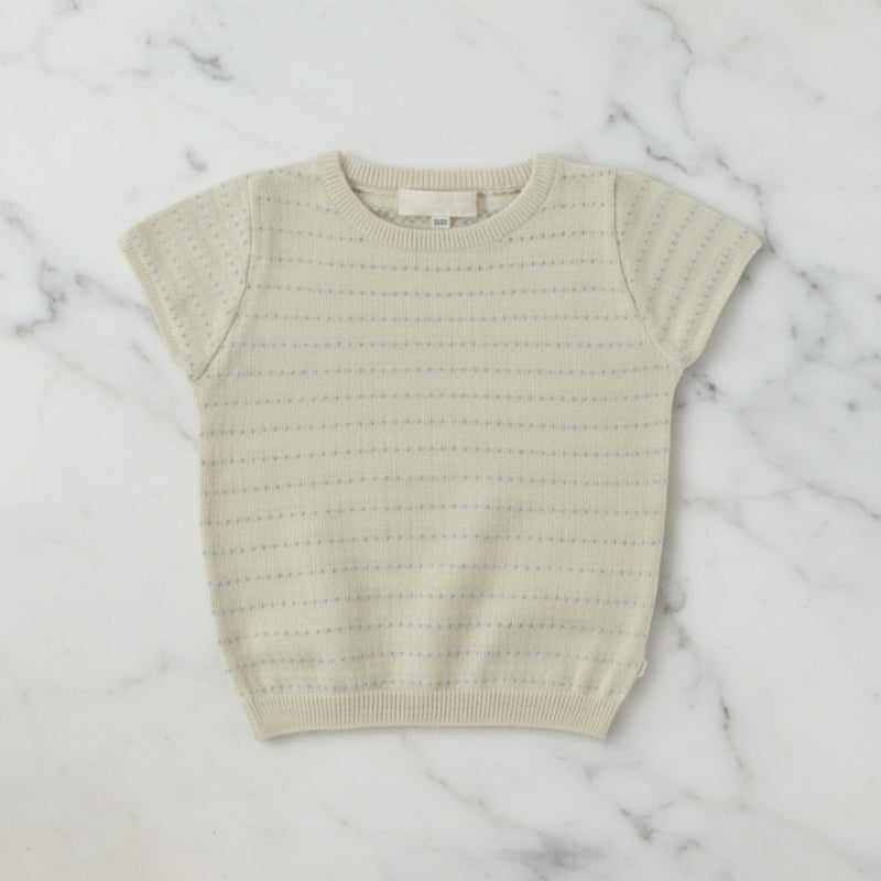Bella Knit Top & Skirt – Leicht & luftig – Gestricktes Sommer-Set für Kinder Aprikose / 100 (3–4 Jahre) | Pädagogisches Holzspielzeug von Mein Kleines Baby