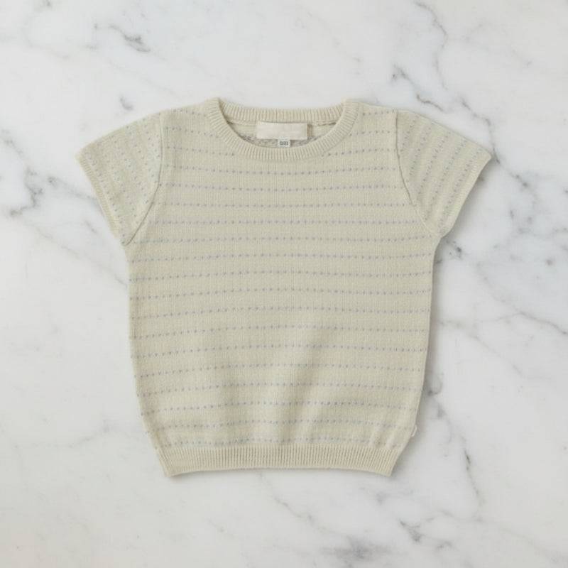 Bella Knit Top & Skirt – Leicht & luftig – Gestricktes Sommer-Set für Kinder Aprikose / 100 (3–4 Jahre) | Pädagogisches Holzspielzeug von Mein Kleines Baby