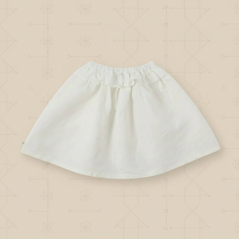 Bella Knit Top & Skirt – Leicht & luftig – Gestricktes Sommer-Set für Kinder Weiß / 110 (4–5 Jahre) | Pädagogisches Holzspielzeug von Mein Kleines Baby