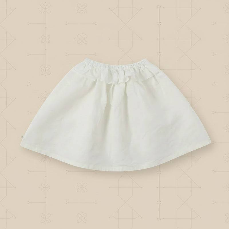 Bella Knit Top & Skirt – Leicht & luftig – Gestricktes Sommer-Set für Kinder Weiß / 110 (4–5 Jahre) | Pädagogisches Holzspielzeug von Mein Kleines Baby