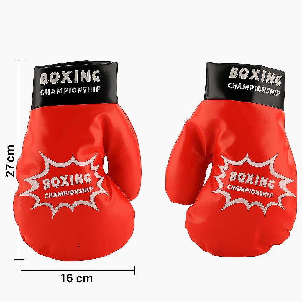 BopBag – Spaß & Aktivität – Aufblasbarer Boxsack mit Handschuhen Große Handschuhe (6-12 Jahre) | Pädagogisches Holzspielzeug von Mein Kleines Baby