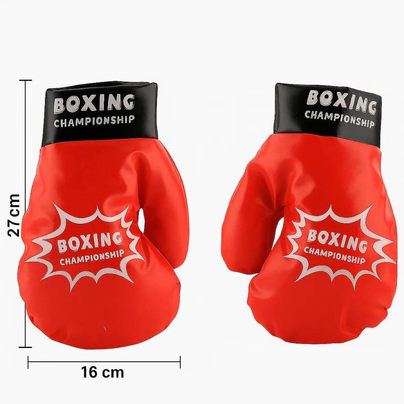 BopBag – Spaß & Aktivität – Aufblasbarer Boxsack mit Handschuhen Große Handschuhe (6-12 Jahre) | Pädagogisches Holzspielzeug von Mein Kleines Baby