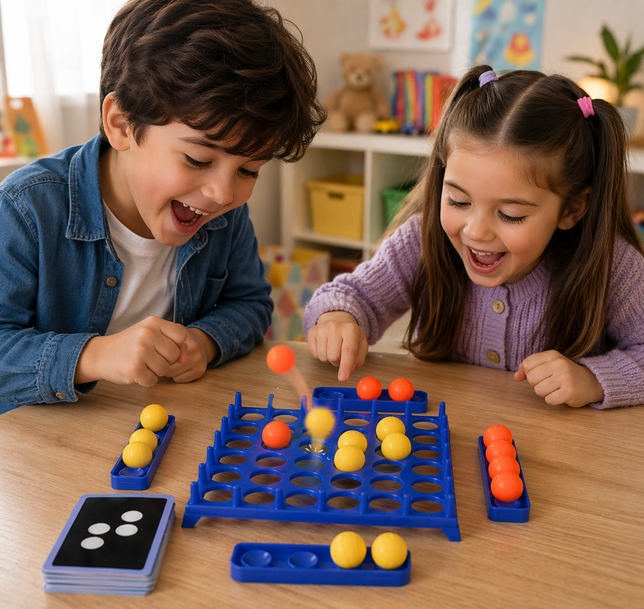 Bouncing Ball – Gemütlich & Urkomisch – Gesellschaftsspiel | Pädagogisches Holzspielzeug von Mein Kleines Baby