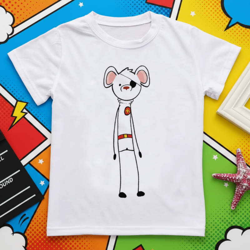 Boys & Girls Summer Tee – Bequem & Verspielt – Kinder-T-Shirt mit lustigem Aufdruck Supermaus / 100 (4–5 Jahre) | Pädagogisches Holzspielzeug von Mein Kleines Baby