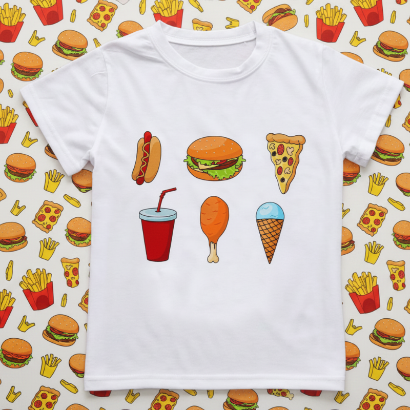 Boys & Girls Summer Tee – Bequem & Verspielt – Kinder-T-Shirt mit lustigem Aufdruck Zeit für einen Snack / 90 (3–4 Jahre) | Pädagogisches Holzspielzeug von Mein Kleines Baby