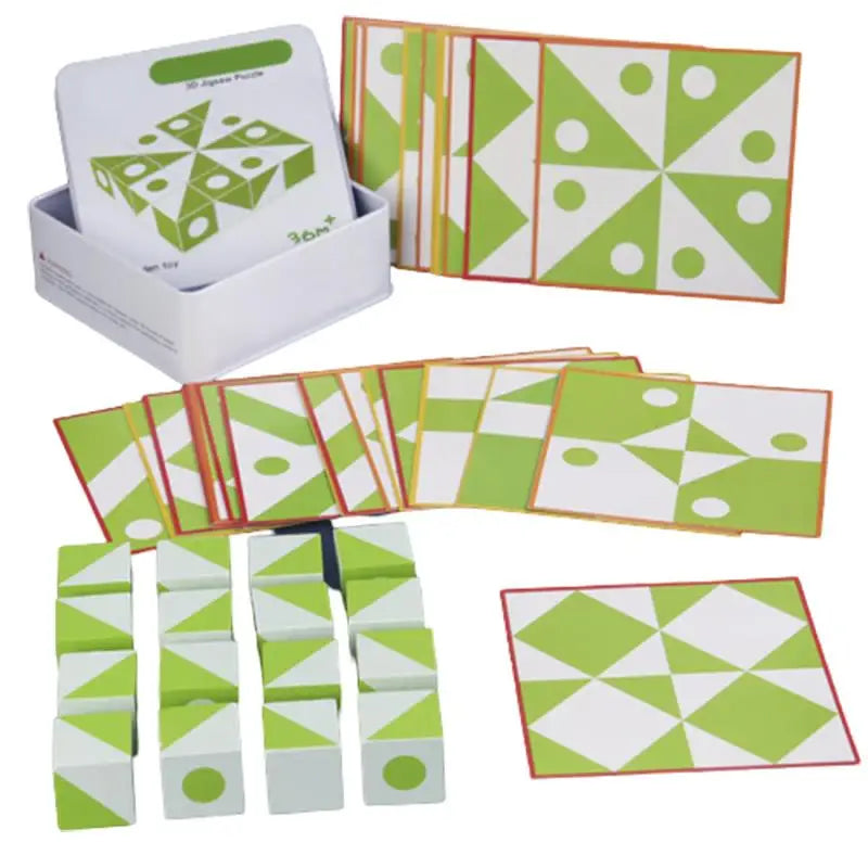BrainBlocks™ – Schlank&kreativ– Geometrisches Denkspiel aus Holz | Pädagogisches Holzspielzeug von Mein Kleines Baby