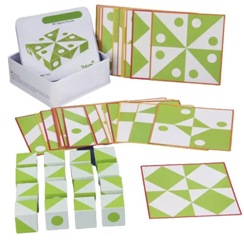 BrainBlocks™ – Schlank&kreativ– Geometrisches Denkspiel aus Holz | Pädagogisches Holzspielzeug von Mein Kleines Baby