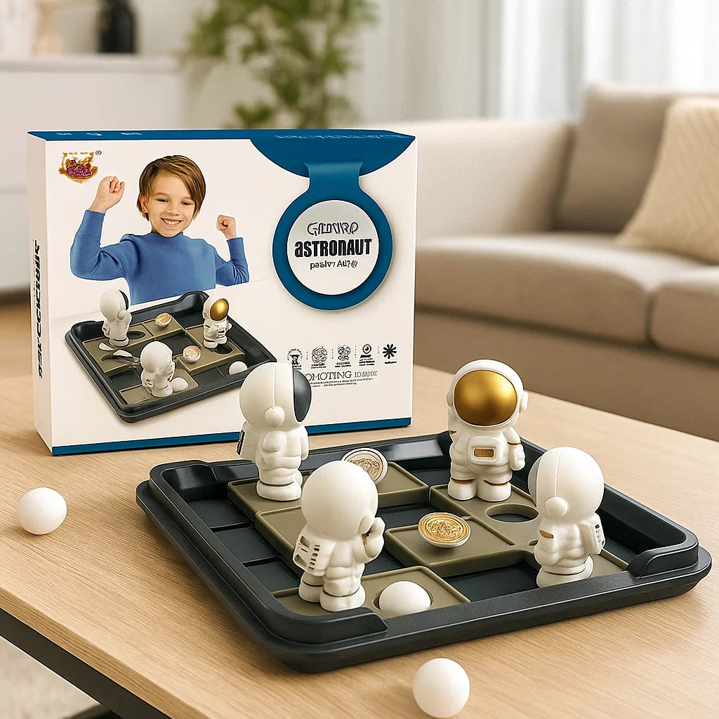 BrainSeek– Clever&lehrreich– Logikspiel Astronaut | Pädagogisches Holzspielzeug von Mein Kleines Baby
