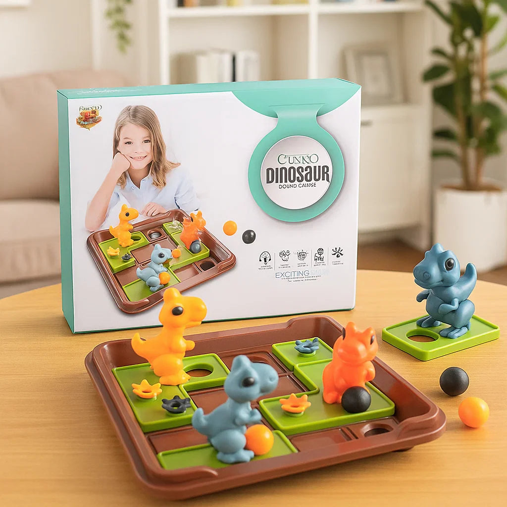 BrainSeek– Clever&lehrreich– Logikspiel Dinosaurier | Pädagogisches Holzspielzeug von Mein Kleines Baby