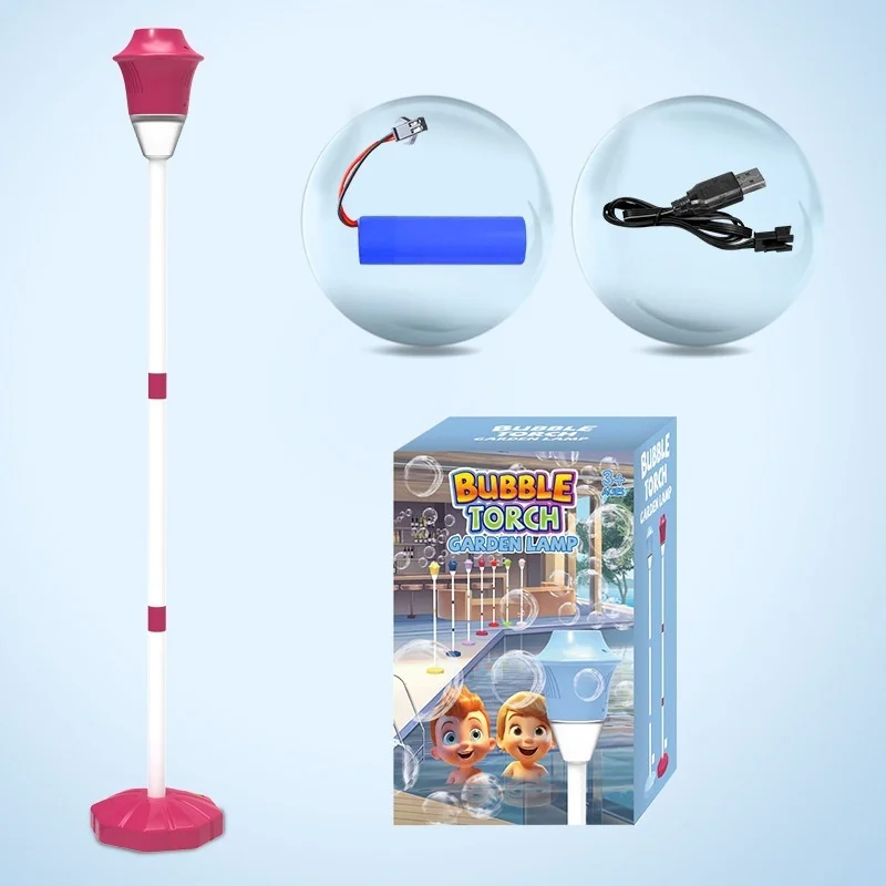Bubble Breeze™ – Magisch&musikalisch - Seifenblasenlampe Rot | Pädagogisches Holzspielzeug von Mein Kleines Baby