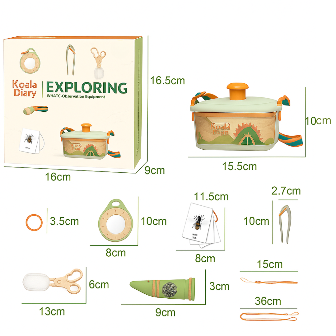 Bug Lab™ | Entdecke die Welt - Insektenhotel 6 Stk | Pädagogisches Holzspielzeug von Mein Kleines Baby