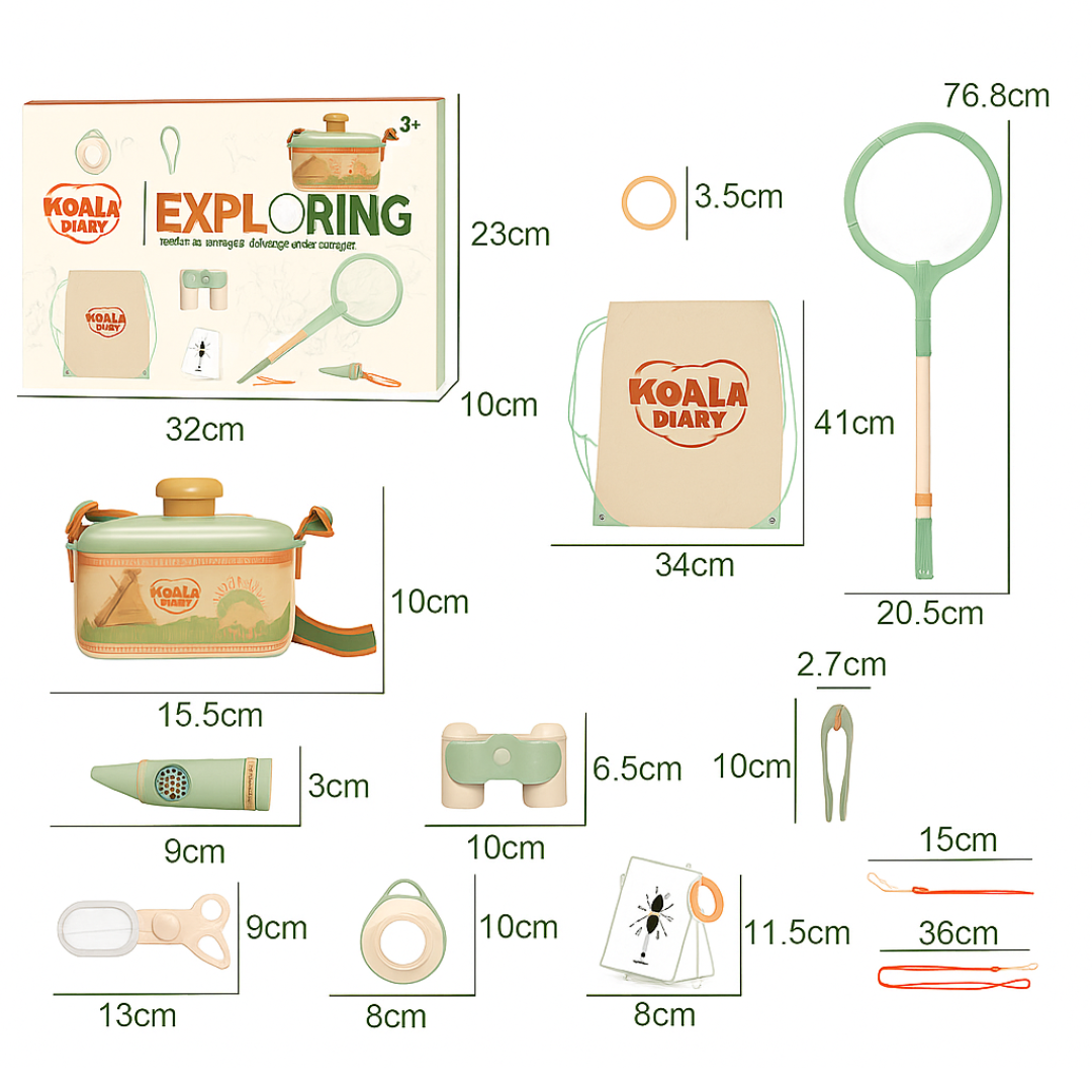 Bug Lab™ | Entdecke die Welt - Insektenhotel 9 Stk | Pädagogisches Holzspielzeug von Mein Kleines Baby