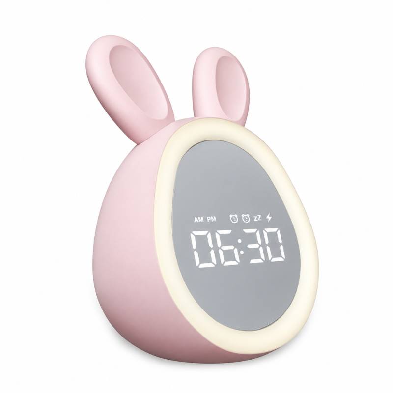 BunnyGlow – Niedlich & praktisch – Digitaler Kinderwecker mit Nachtlicht Rosa | Pädagogisches Holzspielzeug BunnyGlow – Niedlich & praktisch – Digitaler Kinderwecker mit Nachtlicht Rosa | Pädagogisches Holzspielzeug von Mein Kleines Baby