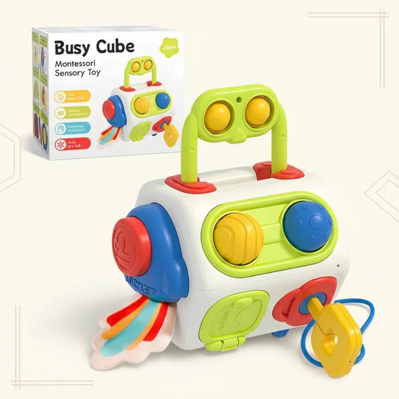 BusyCube– Clever&Verspielt– Montessori Fidget Würfel 10-in-1 | Pädagogisches Holzspielzeug BusyCube– Clever&Verspielt– Montessori Fidget Würfel 10-in-1 | Pädagogisches Holzspielzeug von Mein Kleines Baby