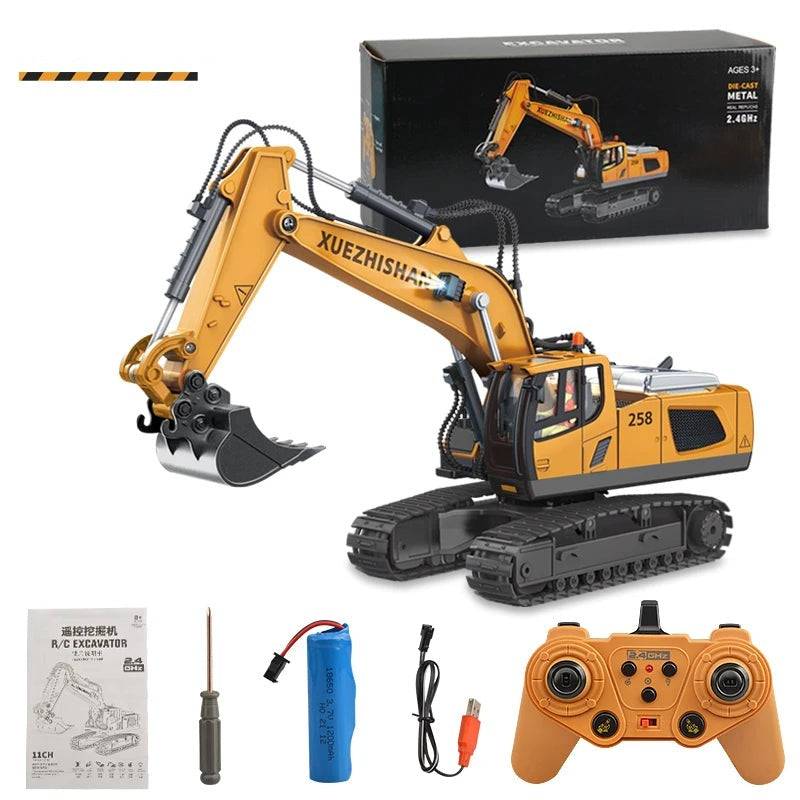 Byggevogn™ - RC Mighty Mini Byggekøretøjer Gravemaskine | Pädagogisches Holzspielzeug von Mein Kleines Baby