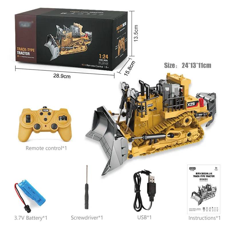 Byggevogn™ - RC Mighty Mini Byggekøretøjer Sneplov | Pädagogisches Holzspielzeug von Mein Kleines Baby