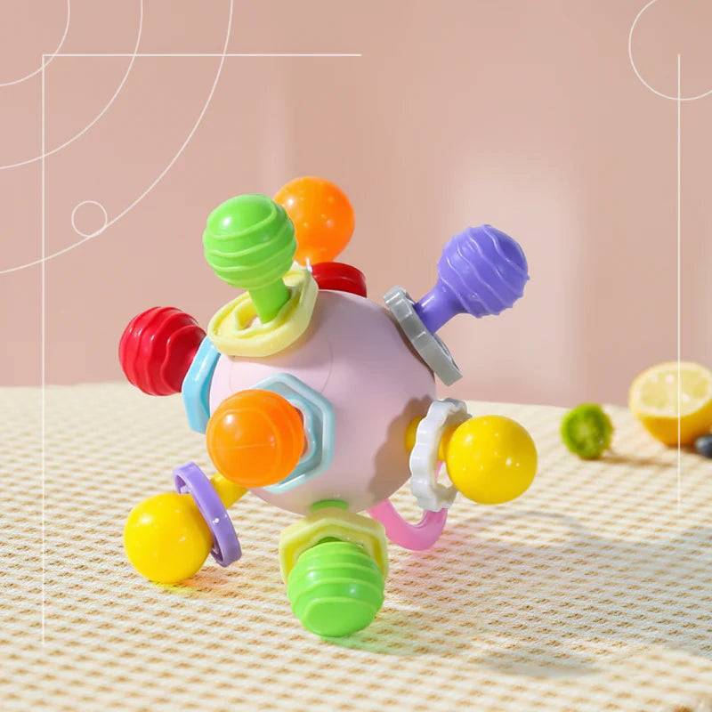 CalmChew– Weich&sicher– 3-in-1-Silikon-Beißring Mehrfarbig | Pädagogisches Holzspielzeug CalmChew– Weich&sicher– 3-in-1-Silikon-Beißring Mehrfarbig | Pädagogisches Holzspielzeug von Mein Kleines Baby