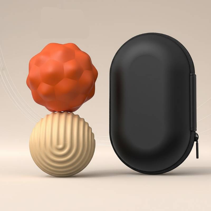 CalmSphere – Blødt & fokuseret – Magnetisk stresslegetøj Orange / L (Ø 4.05cm) / 2 | Pädagogisches Holzspielzeug von Mein Kleines Baby