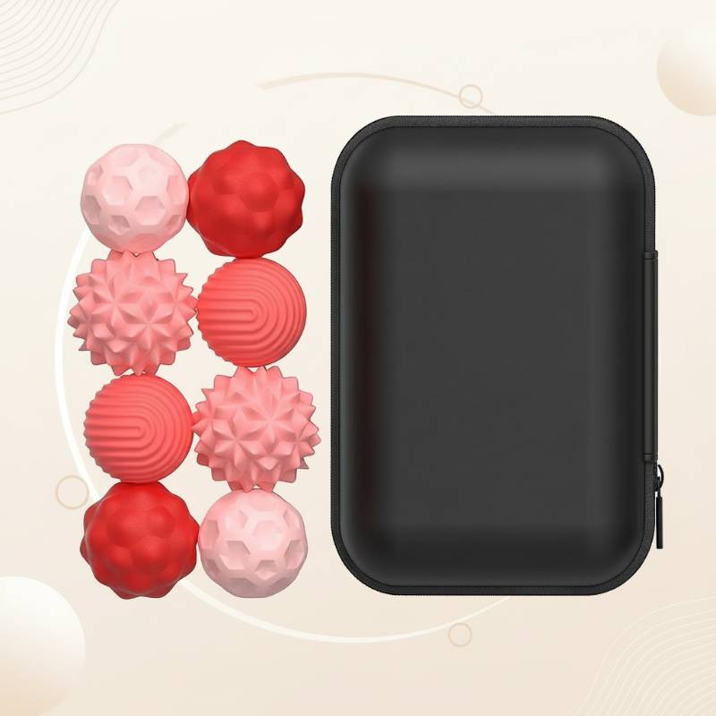 CalmSphere– Sanft&konzentriert– Magnetisches Stressspielzeug Rosa / M (Ø 2.85cm) / 8 | Pädagogisches Holzspielzeug von Mein Kleines Baby