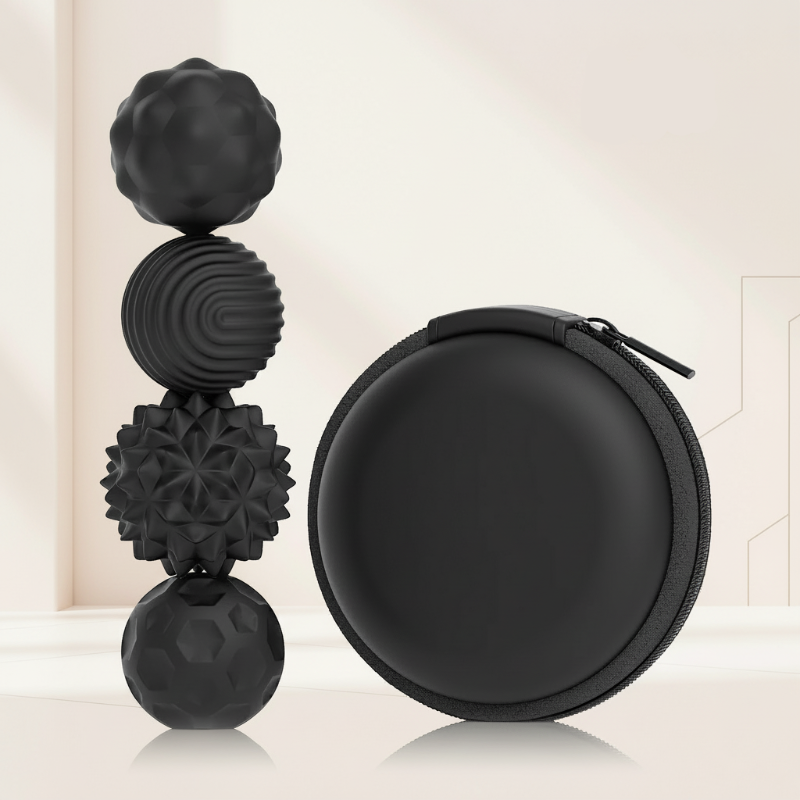 CalmSphere– Sanft&konzentriert– Magnetisches Stressspielzeug Schwarz / M (Ø 2.85cm) / 4 | Pädagogisches Holzspielzeug von Mein Kleines Baby