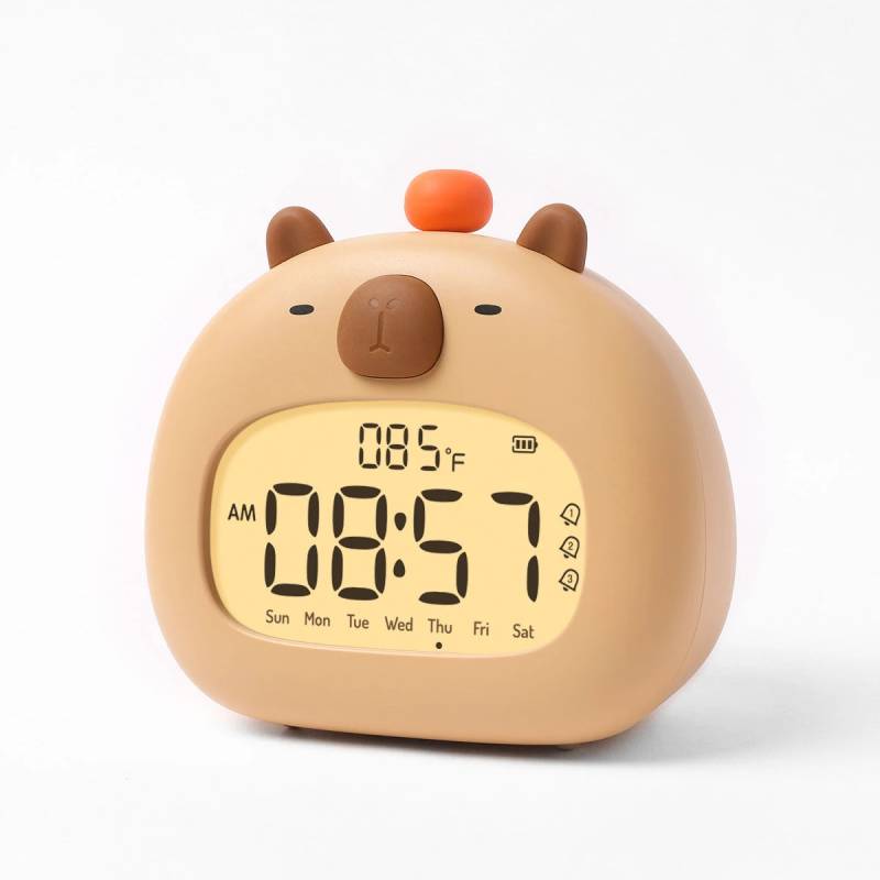 CappyClock – Niedlich & vielseitig – Digitaler Kinderwecker mit Nachtlicht Süßes Capybara | Pädagogisches Holzspielzeug CappyClock – Niedlich & vielseitig – Digitaler Kinderwecker mit Nachtlicht Süßes Capybara | Pädagogisches Holzspielzeug von Mein Kleines Baby