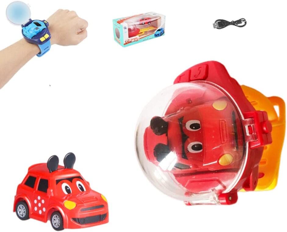 Car adventure™ | Das Lenkrad immer dabei - Ferngesteuertes Auto Roter Mini | Pädagogisches Holzspielzeug von Mein Kleines Baby