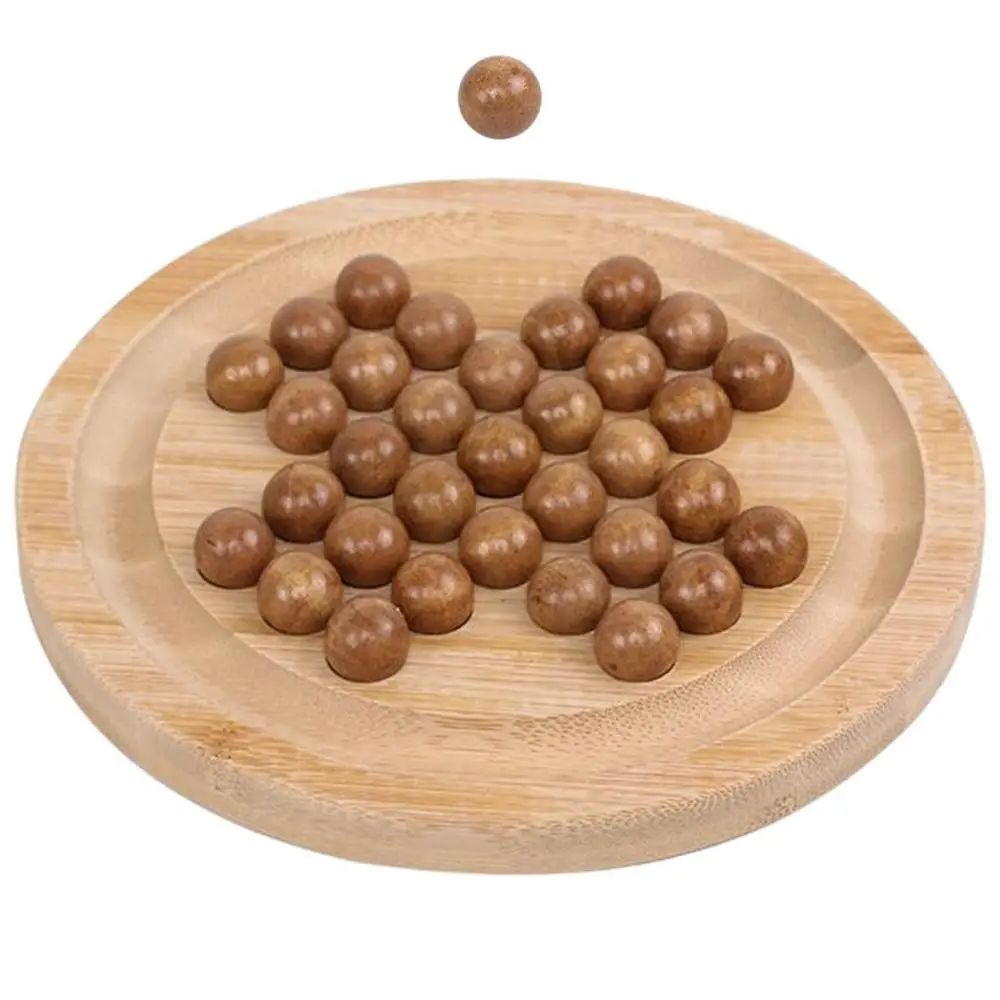 Chess Connect - Denken&Koordination - Strategiespiel aus Holz Groß (⌀ 15.5cm) | Pädagogisches Holzspielzeug von Mein Kleines Baby