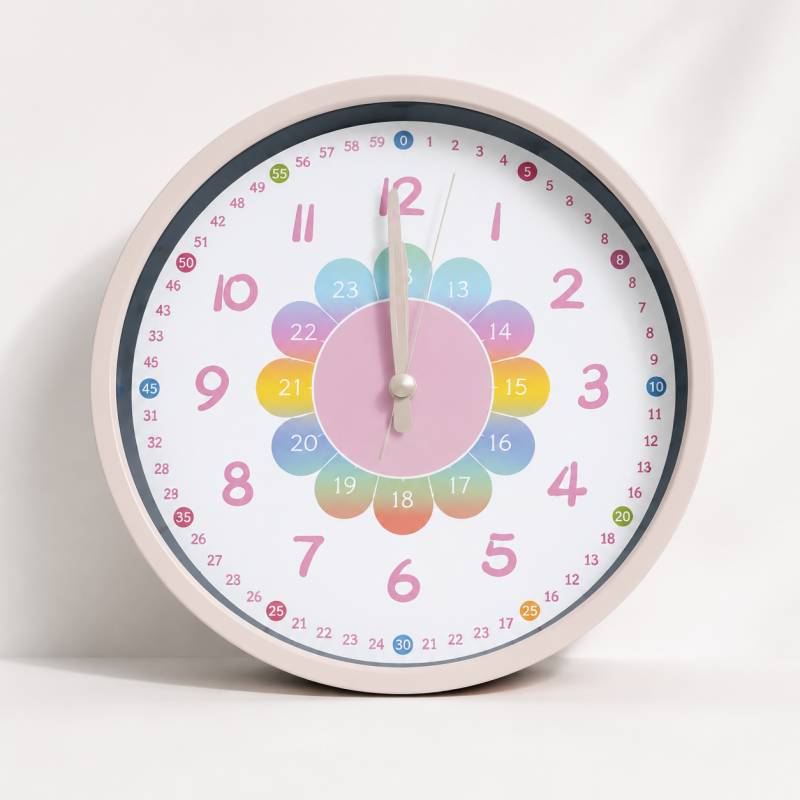ChildrenTime – Unabhängig & leise - pädagogische Kinder-Wanduhr Bunte Blume | Pädagogisches Holzspielzeug ChildrenTime – Unabhängig & leise - pädagogische Kinder-Wanduhr Bunte Blume | Pädagogisches Holzspielzeug von Mein Kleines Baby