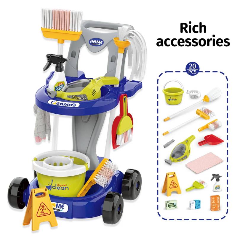 CleanPlay– Lehrreich&unterhaltsam– Spielzeug-Reinigungswagen Blau | Pädagogisches Holzspielzeug CleanPlay– Lehrreich&unterhaltsam– Spielzeug-Reinigungswagen Blau | Pädagogisches Holzspielzeug von Mein Kleines Baby