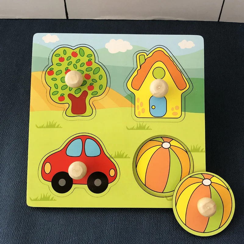 Clever Puzzle™ - Intelligentes Spielen - Holzpuzzle Hütte | Pädagogisches Holzspielzeug von Mein Kleines Baby
