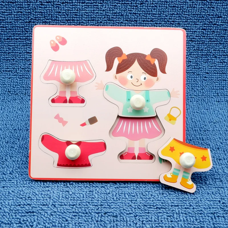 Clever Puzzle™ - Intelligentes Spielen - Holzpuzzle Mädchen | Pädagogisches Holzspielzeug von Mein Kleines Baby