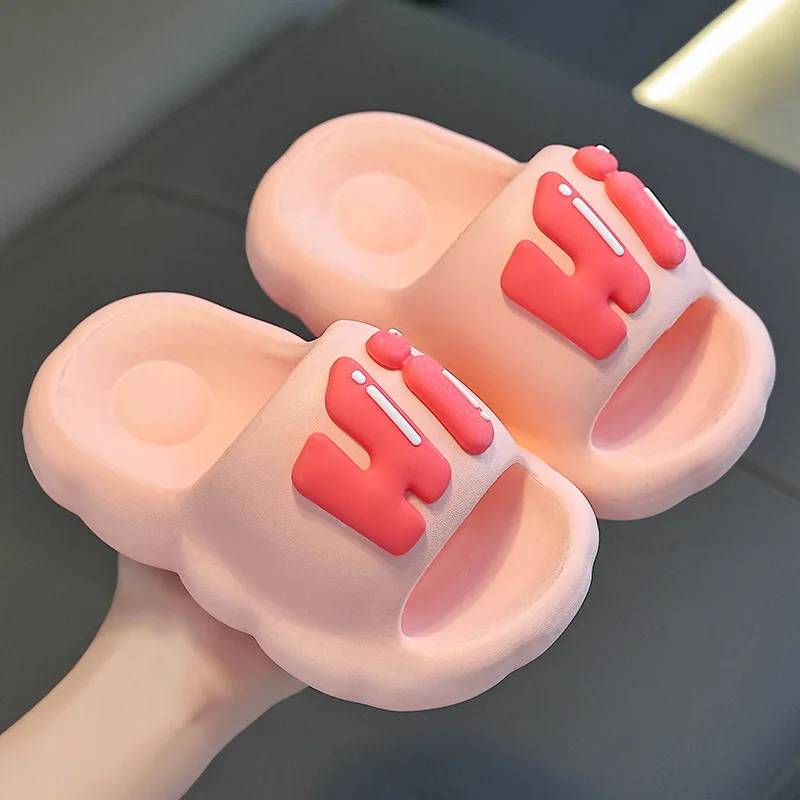 CloudWalk – Bequem & rutschfest – „Hi“ Kinderslipper Rosa / 41 (9.5–10 Jahre) | Pädagogisches Holzspielzeug von Mein Kleines Baby