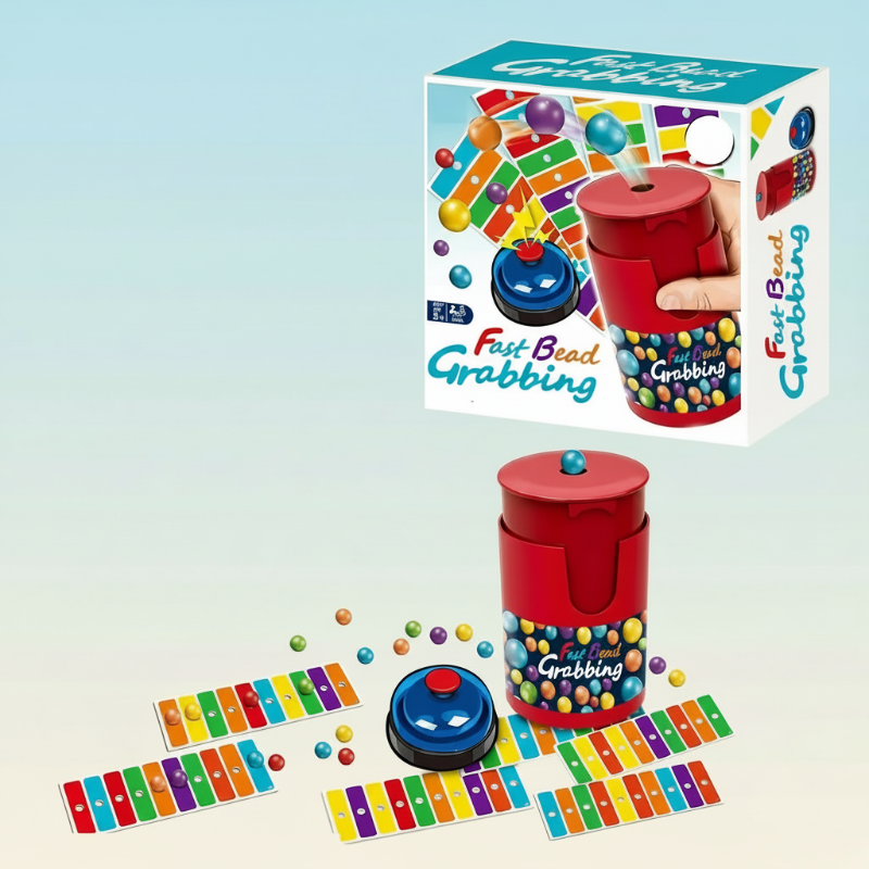 Color Match Bingo Game– Schnell&interaktiv– Reaktionsspiel Schnelle Perlen – Farben | Pädagogisches Holzspielzeug von Mein Kleines Baby