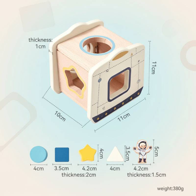 Color Spring– Spielen&Entwickeln– Sensorisches Babyspielzeug aus Holz Raumkapsel | Pädagogisches Holzspielzeug von Mein Kleines Baby