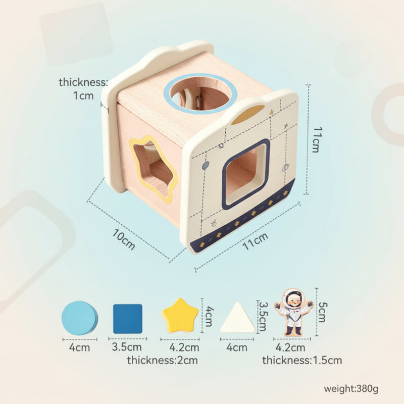 Color Spring– Spielen&Entwickeln– Sensorisches Babyspielzeug aus Holz Raumkapsel | Pädagogisches Holzspielzeug von Mein Kleines Baby