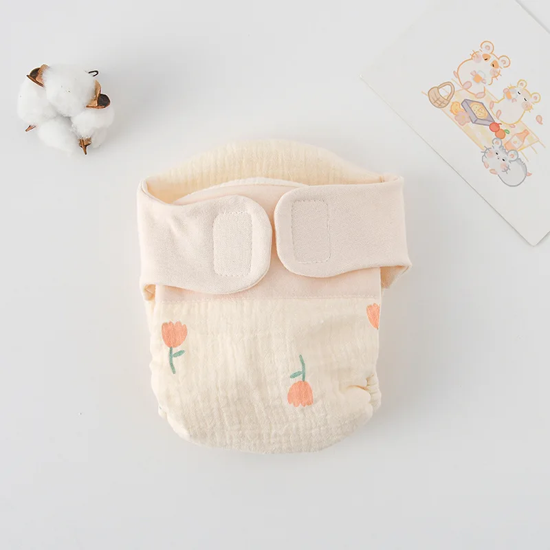 ComfyCotton – Vandtæt og sikker – Øvelsesbukser i økologisk bomuld Hollandsk blomst / M (5.5-10kg) - 3-9 måneder | Pädagogisches Holzspielzeug von Mein Kleines Baby