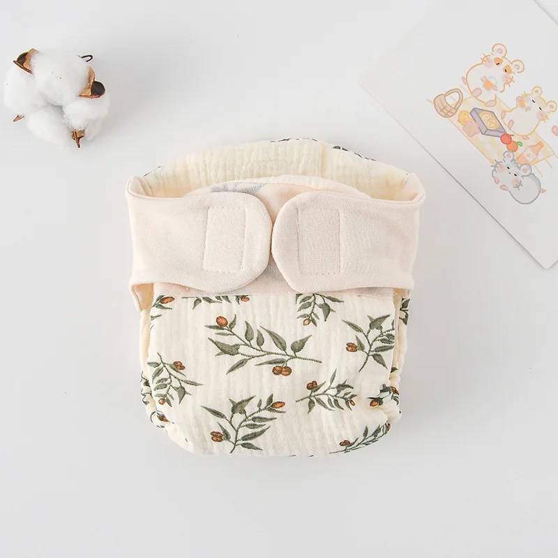 ComfyCotton– Wasserdicht&sicher– Übungshosen aus Bio-Baumwolle Blatt / L (10-14.5kg) - 9-15 Monate | Pädagogisches Holzspielzeug von Mein Kleines Baby