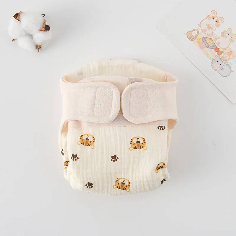 ComfyCotton– Wasserdicht&sicher– Übungshosen aus Bio-Baumwolle Kleiner Tiger / M (5.5-10kg) - 3-9 Monate | Pädagogisches Holzspielzeug von Mein Kleines Baby