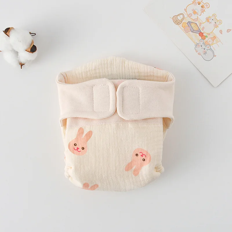 ComfyCotton– Wasserdicht&sicher– Übungshosen aus Bio-Baumwolle Kleines rosa Kaninchen / L (10-14.5kg) - 9-15 Monate | Pädagogisches Holzspielzeug von Mein Kleines Baby