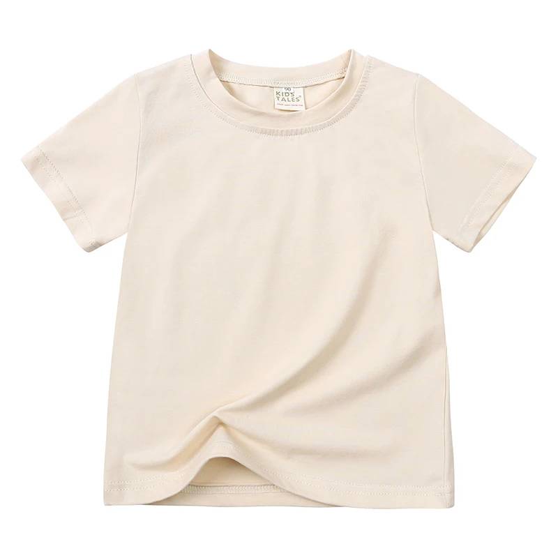 ComfyWear– Praktisch&lässig – Kurzarm-T-Shirt Beige / Creme / 100 (2–3 Jahre) | Pädagogisches Holzspielzeug von Mein Kleines Baby